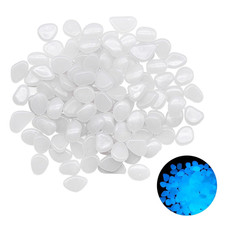 300 Pezzi Pietre Luminose Da Giardino, Decorative Sassi Luminosi Brillanti Ciott