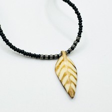 Collana perline vintage con - vintage,