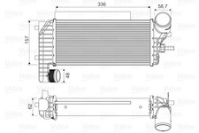 Intercooler 818604 valeo per - intercooler,