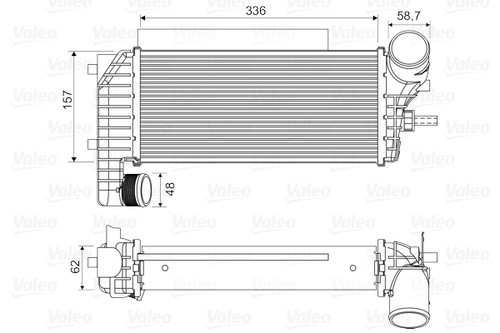 Intercooler 818604 valeo per - intercooler,