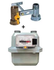 CONTATORE SOTTOLETTORE GAS METANO / GPL MI-GAS ITALIA + STAFFA 3/4 CON CHIUSURA