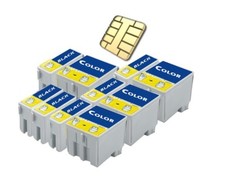 10 cartucce stampante adatte per Epson T040-T041 C62 / CX3200