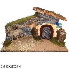 CAPANNA GROTTA IN LEGNO CON