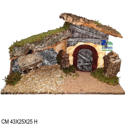 Capanna grotta legno - grotta, in