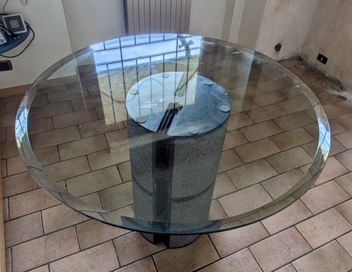 Tavolo vetro granito - in,