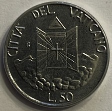 50 Lire Piccole 1990 Vaticano 