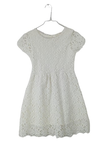 Zara girls abito pizzo - zara, bianco