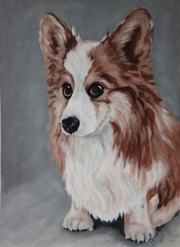 Quadro corgi pet - corgi, arte