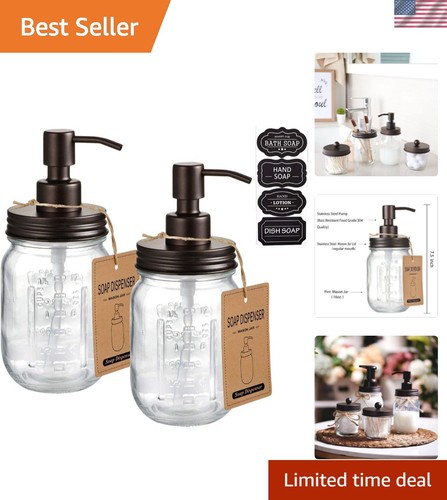 Mason jar dispenser sapone - mason,