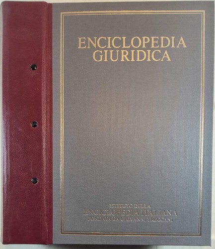 Enciclopedia giuridica vol - enciclopedia,