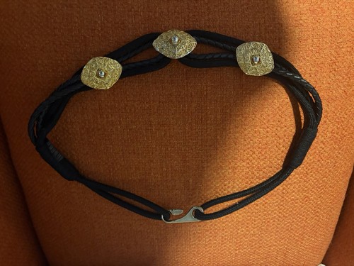 Cintura donna nera - corda, e