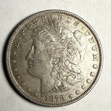 1878 8TF Morgan Silver Dollar VAM 14,8 Hot 50 doppia palpebra/occhio a punta XF