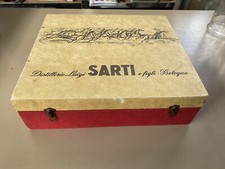 Scatola pubblicitaria sarti distillerie Bologna