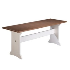 Panca rettangolare bianco - panca,