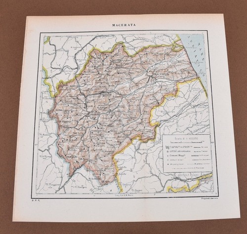 Macerata cartina geografica - macerata,