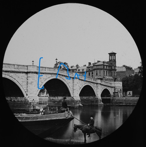 Richmond bridge london c1867 - bridge,