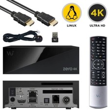 VU+ Plus Zero 4K BT DVB-C/T2 HbbTV Cavo Ricevitore con Telecomando Bluetooth