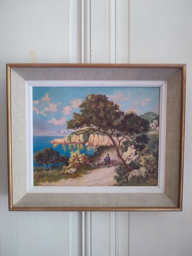 Olio cartone paesaggio - cartone, "paesaggio