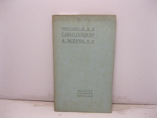Gazza paolo carlo goldoni - goldoni, a