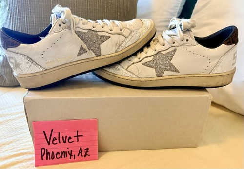 Golden goose silver sparkle - golden,