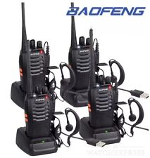 4x BAOFENG 888-S RADIO  Walkie Talkie per Eventi Campeggio RICETRASMETTITORE UHF