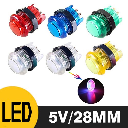 Pulsanti led arcade 28mm - pulsanti,
