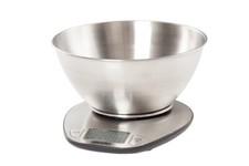 BILANCIA DA CUCINA ELETTRONICA CIOTOLA ACCIAIO INOX 1.8L