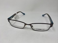 OCCHIALI DA VISTA VICTORIOUS EYEWEAR V423 MARRONE BLU 51-18-135 CERNIERA FLESSIBILE L32