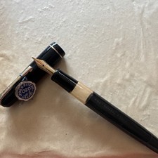 FOUNTAIN PEN BLACK PRESBITERO CLICK BREV. MATADOR PENNINO EDELSTAHL