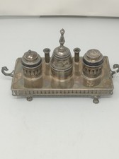 Antico calamaio in argento Torino inizio del 19th secolo