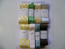 25 MT NASTRI RASO MISTI H DA 2 A 5 CM TUTTI GLI ARTICOLI IN FOTO