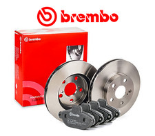 Kit Dischi e Pastiglie Freno Anteriori BREMBO Per FIAT 500 1,2 BENZINA / GPL