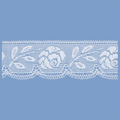 Merletto cotone bianco - merletto, mm