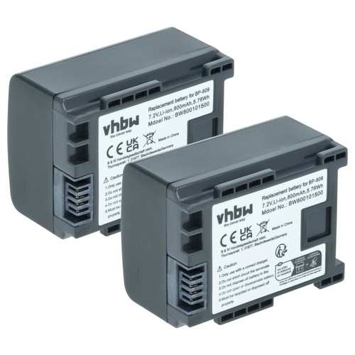 Batterie pour canon vixia - 2x,
