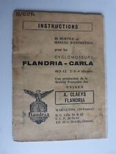 manuel d'entretien cyclo FLANDRIA CARLA 49,5cc 2 3 4 vitesses en reproduction