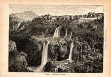 Stampa antica TIVOLI Veduta