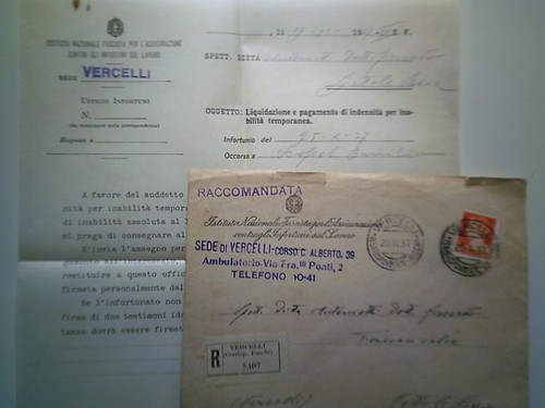 Busta viaggiata istituto - busta,