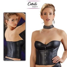 Corsetto in Ecopelle Nero