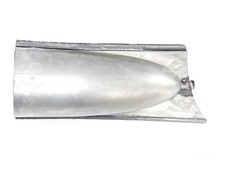 (1 pezzo) silenziatore di scarico coda di abete per DKW 250 NZ, 80 mm, nuovo, riproduzione