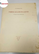 Bernasconi Ugo, Parole alla