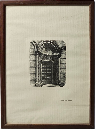 Quadro antica stampa angelo - antica, di