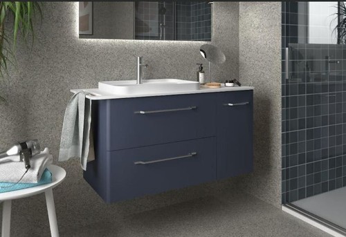 Mobile bagno blu matt - mobile, blu/