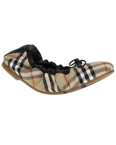 Ballerina burberry fawn piatta - burberry,