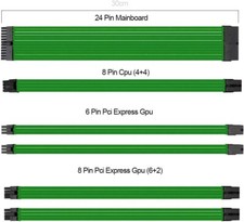 Kit Cavi Sleeved Verde Noua