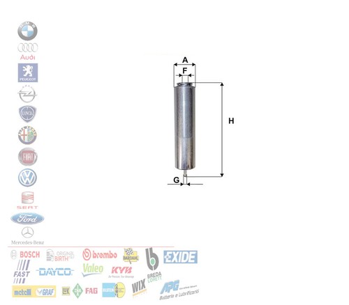 Filtro carburante bmw - filtro,