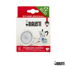 RICAMBIO 3 GUARNIZIONI + 1 FILTRO 1 TZ PER CAFFETTIERE BIALETTI MOKA DAMA BREAK