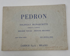 Pedron solfeggi manoscritti - pedron,
