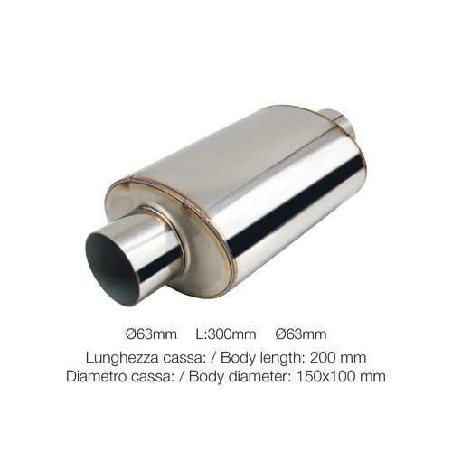 Silenziatore universale inox