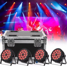 4X 270W PAR 18 LED Wash RGBW effetto luce DMX party discoteca luce palcoscenico con custodia