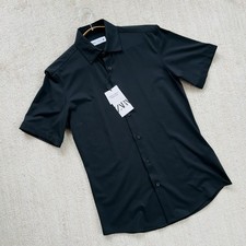 Zara camicia nera con bottoni